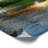 Koning's College Chapel op de rivier de Cam Poster (Hoek)