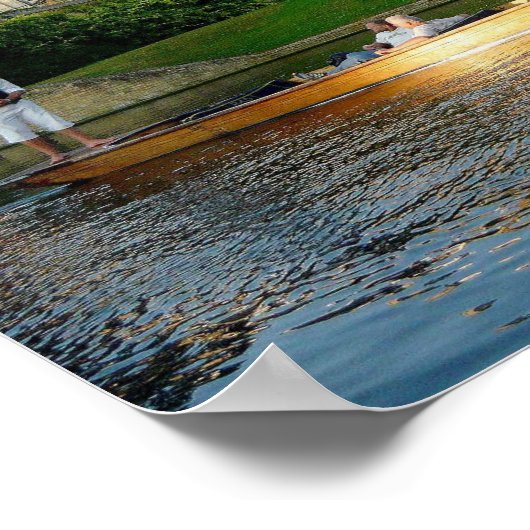 Koning's College Chapel op de rivier de Cam Poster (Hoek)