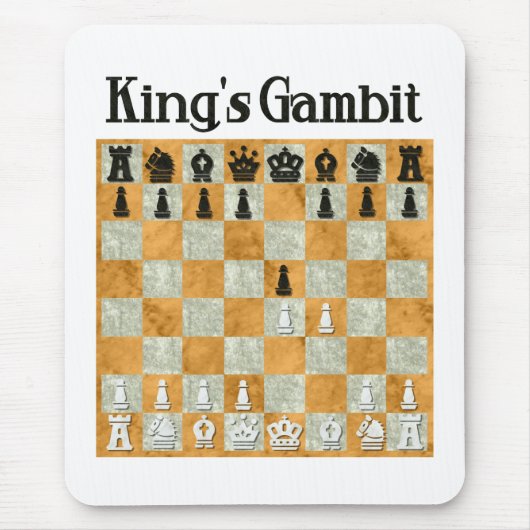 Koning's Gambit Muismat (Voorkant)