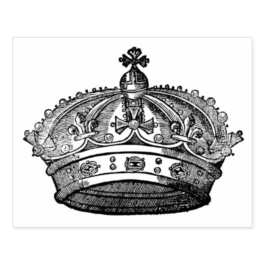 Koning's kweekse  kunststempel rubberstempel (Afrduk)