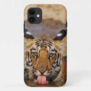 Konings tijgerwelp drinkend water Case-Mate iPhone case