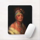 Koning's "White Plume"-mousepad Muismat (Met muis)