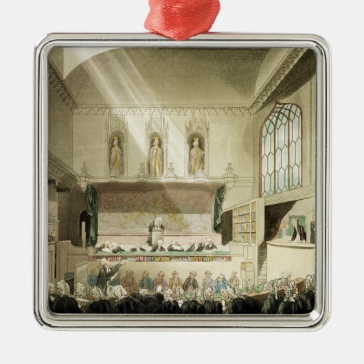 Koningsbank Westminster Hall Metalen Ornament (Voorkant)