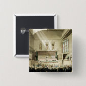 Koningsbank Westminster Hall Vierkante Button 5,1 Cm (Voorkant /achterkant)