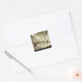 Koningsbank Westminster Hall Vierkante Sticker (Envelop)