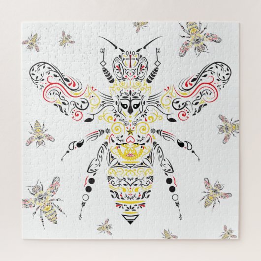 koningsbijen legpuzzel (Verticaal)