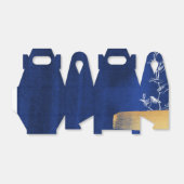 Koningsblauw en Goud Bedankdoosjes (Uitgevouwen)