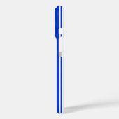 Koningsblauw en witte snoepstrepen Case-Mate iPhone case (Achterkant / Links)