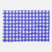 Koningsblauw gingham theedoek (Horizontaal)