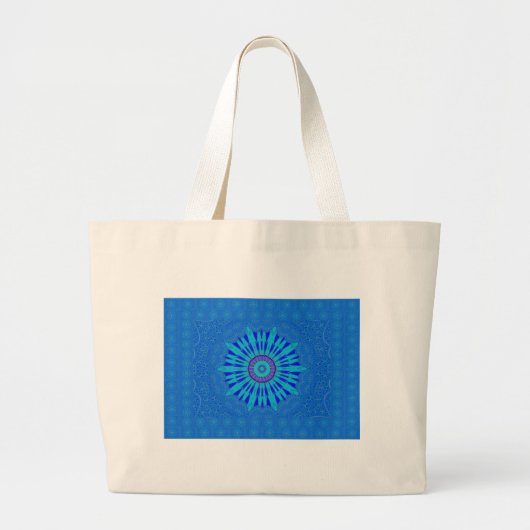 Koningsblauw Grote Tote Bag (Voorkant)
