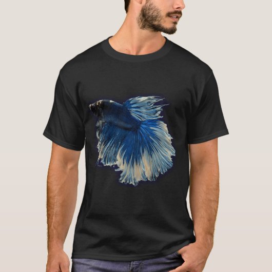 Koningsblauwe Betta Vis T-shirt (Voorkant)