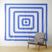 Koningsblauwe doelwit-tapijt – Aanpasbaar Wandkleed (In Situ (horizontaal))