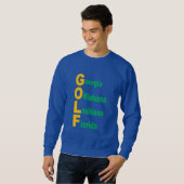 Koningsblauwe Sweatshirt USA GOLF (Voorkant volledig)