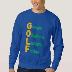 Koningsblauwe Sweatshirt USA GOLF