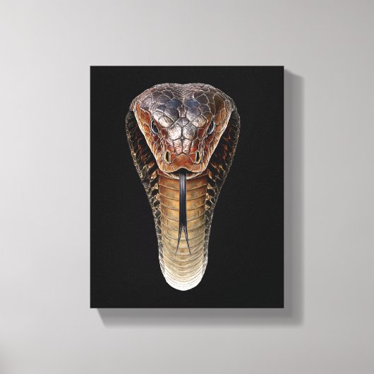 Koningscobra Canvas Afdruk (Voorkant)
