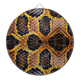 koningscobra-slangenhuid dartbord