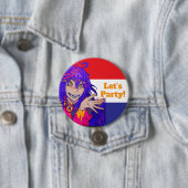 Koningsdag anime ronde button 7,6 cm (In situ)