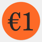 Koningsdag Vrijmarkt: Prijs Op Maat sticker (Voorkant)