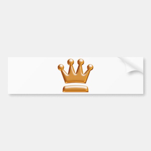 Koningsformaat bumpersticker..! bumpersticker (Voorkant)