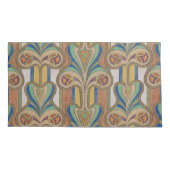 Koningsgrootte Paar kussenslopen met Art Deco Desi (Achterkant-Links)