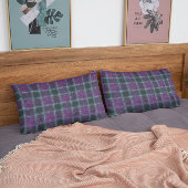 Koningsgrootte Paarse & Groene geruite Kussensloop