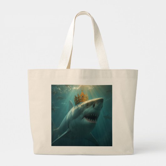 koningshaai grote tote bag (Achterkant)
