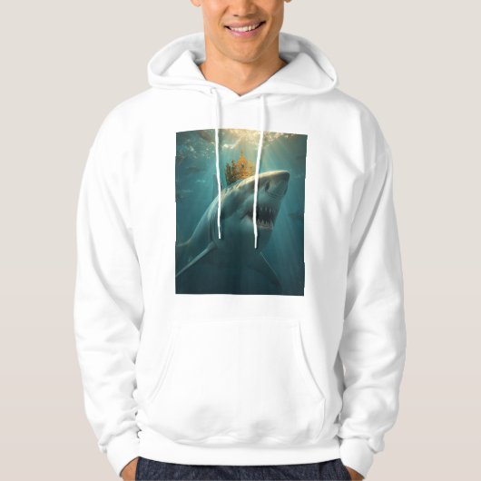 koningshaai hoodie (Voorkant)