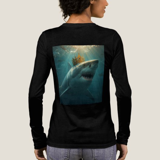 koningshaai Tri-Blend shirt (Achterkant)
