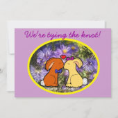 Koningskonijnen - Informele bruiloft Kaart (Voorkant)