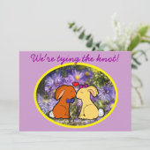 Koningskonijnen - Informele bruiloft Kaart (Staand voorkant)