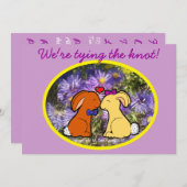 Koningskonijnen - Informele bruiloft Kaart (Voorkant / Achterkant)