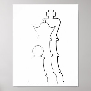 Koningskoningin en graskunst poster