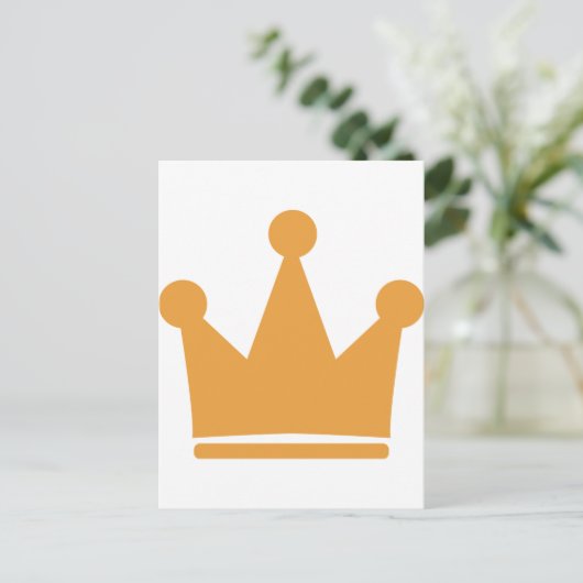 koningskroon briefkaart (Staand voorkant)