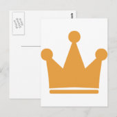 koningskroon briefkaart (Voorkant / Achterkant)
