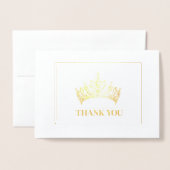 koningskroon folie kaarten (Voorkant met envelop)