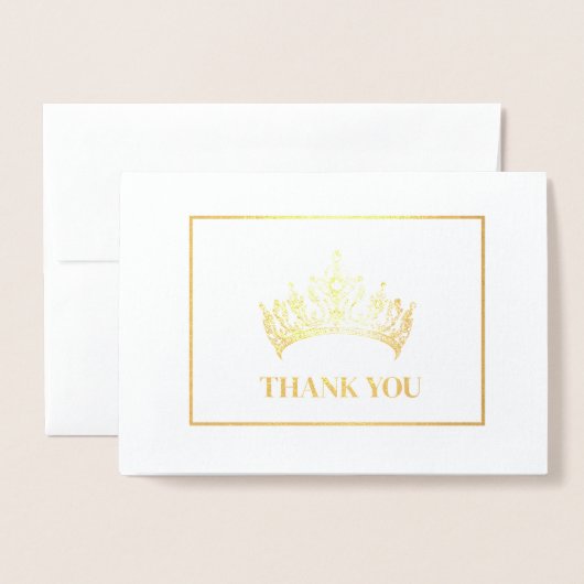 koningskroon folie kaarten (Voorkant met envelop)