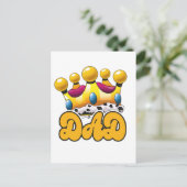 Koningskroon vader briefkaart (Staand voorkant)