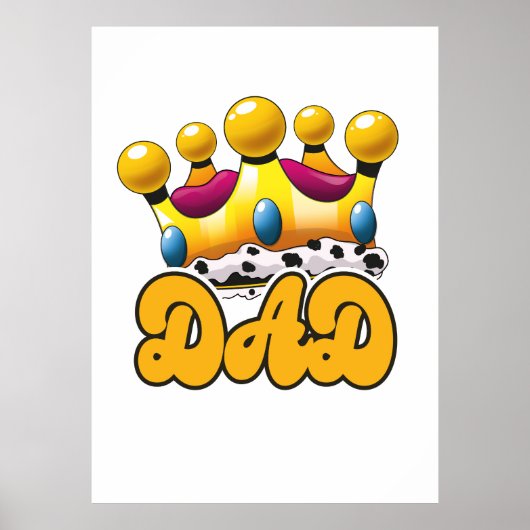 Koningskroon van vader poster (Voorkant)