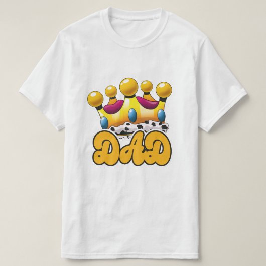 Koningskroon van vader t-shirt (Design voorkant)
