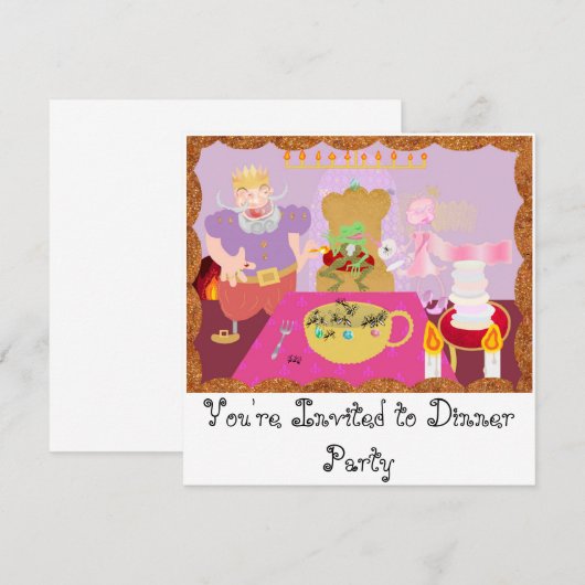 koningsmaaltijd kaart (Voorkant / Achterkant)