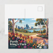 Koningspark Perth Australië Briefkaart (Voorkant / Achterkant)