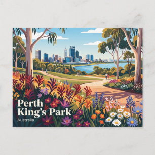 Koningspark Perth Australië Briefkaart