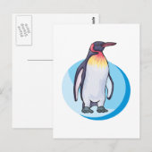 koningspinguïn briefkaart (Voorkant / Achterkant)
