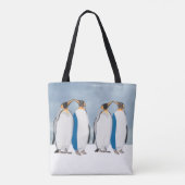 Koningspinguïn Paar Kussen Tote Bag (Achterkant)
