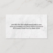 koningsschaakstuk | schaakbord visitekaartje (Achterkant)