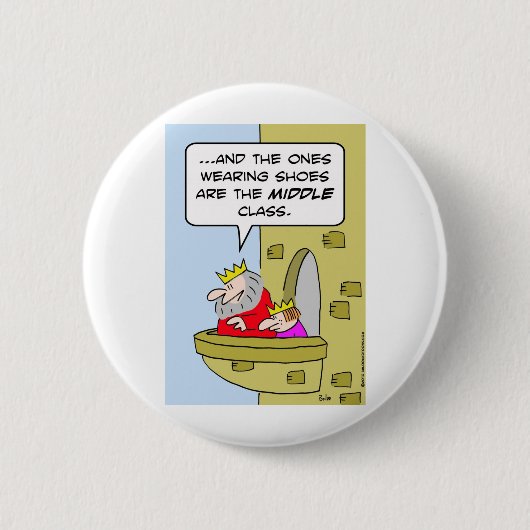 koningsschoenen middenklasse prins ronde button 5,7 cm (Voorkant)