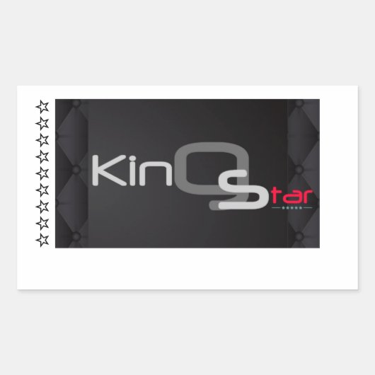 Koningsster Rechthoekige Sticker (Voorkant)