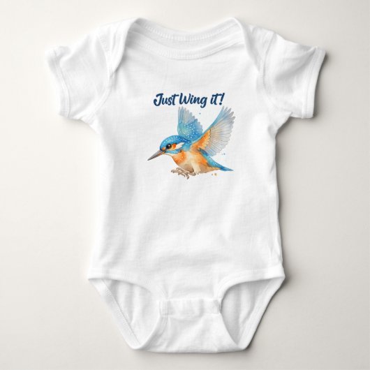 Koningsvogel Baby Body Romper (Voorkant)