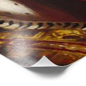 KONINGVICTORIA BLOEDT EEN PINKBUBBLE GUM FOTO AFDRUK (Hoek)