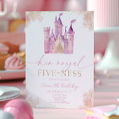 Koninklijk 5-jarig prinsessen feest kaart